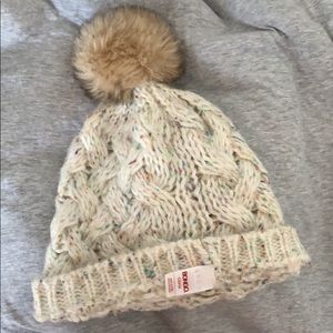 Cream beanie